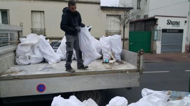 Un client nous a appelè la veille pour debarraser ses gravats