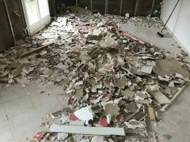 debarrasser ses gravats sur un chantier situe sur Saint maur les fosses