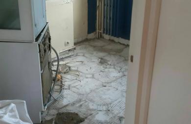 Debarrasser de gravats - Suite la casse du carrelage dans la cuisine de notre client