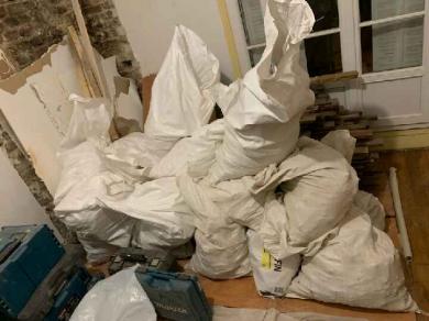 Sacs de gravats - Une 20ene plus peu de vrac
